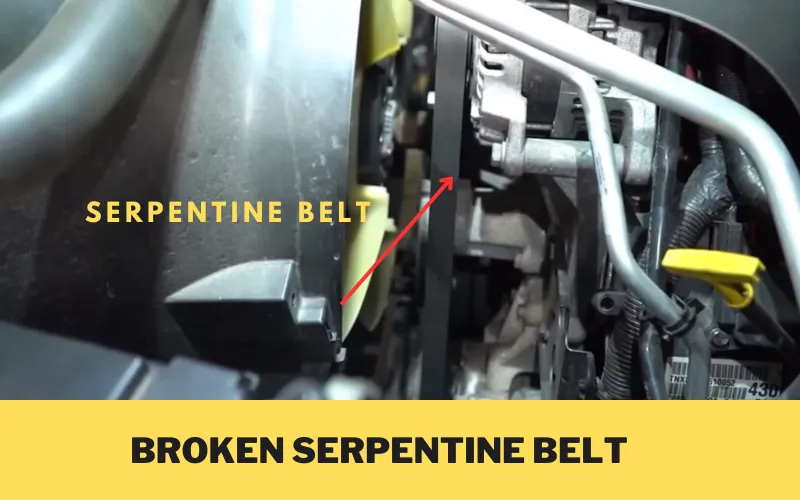 Broken Serpentine Belt