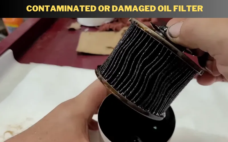 Contaminated Or Damaged Oil Filter